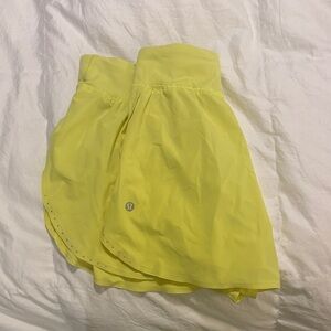 lululemon athletica Yellow Athletic Shorts